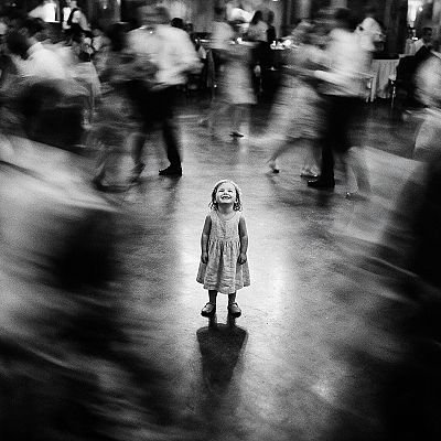 A menina na pista